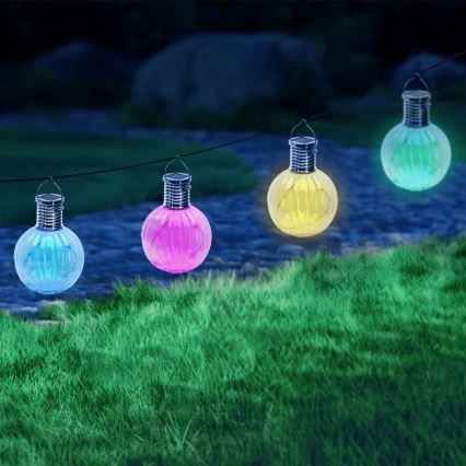 Aigostar - Iluminação solar LED LED/0,006W/1,2V 3000K IP44 rosa
