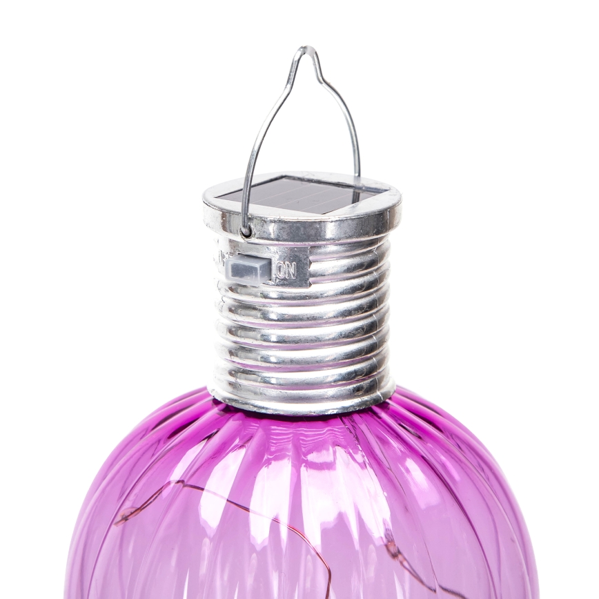 Aigostar - Iluminação solar LED LED/0,006W/1,2V 3000K IP44 rosa