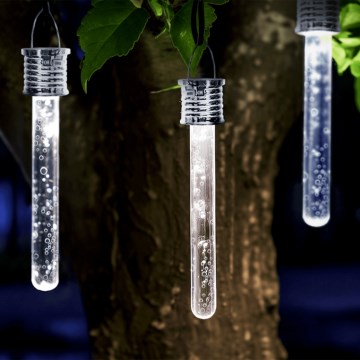 Aigostar - Iluminação solar LED LED/0,006W/1,2V cromado 40 mAh 6500K IP44