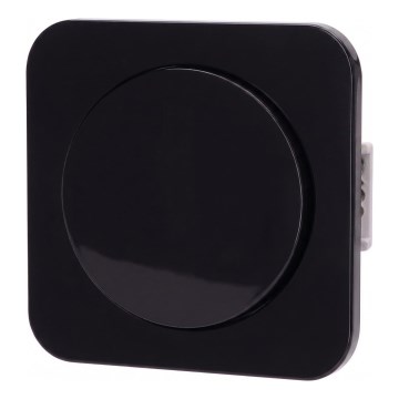 Aigostar - Interruptor cruzado com moldura n.º 7, preto