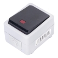 Aigostar - Interruptor de 1 tecla IP54