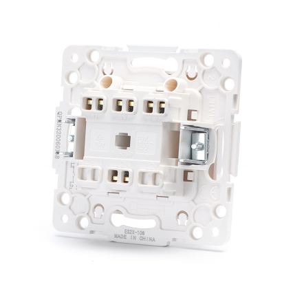Aigostar - Interruptor de escada duplo sem moldura n.º 6, branco