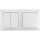 Aigostar - Interruptor duplo n.º 6+6 e interruptor simples n.º 1 com moldura, branco