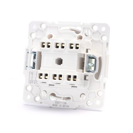 Aigostar - Interruptor duplo sem moldura n.º 6+6 branco