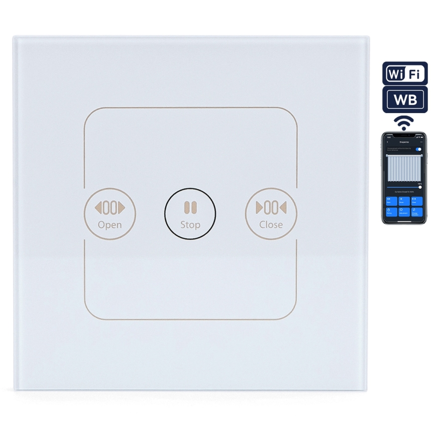 Aigostar - Interruptor inteligente para controlo de estores 230V Wi-Fi Tuya
