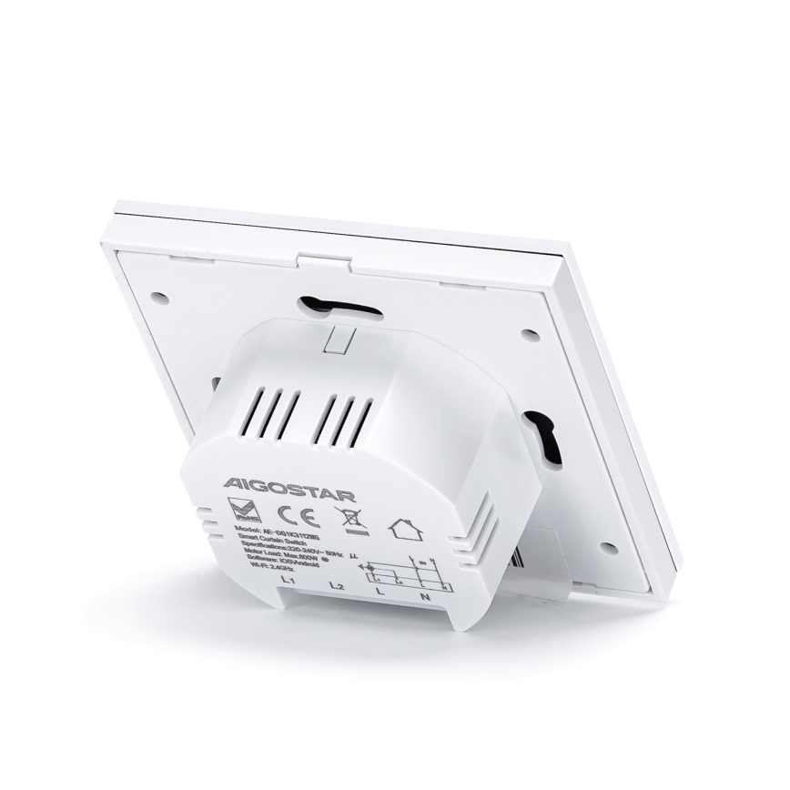 Aigostar - Interruptor inteligente para controlo de estores 230V Wi-Fi Tuya