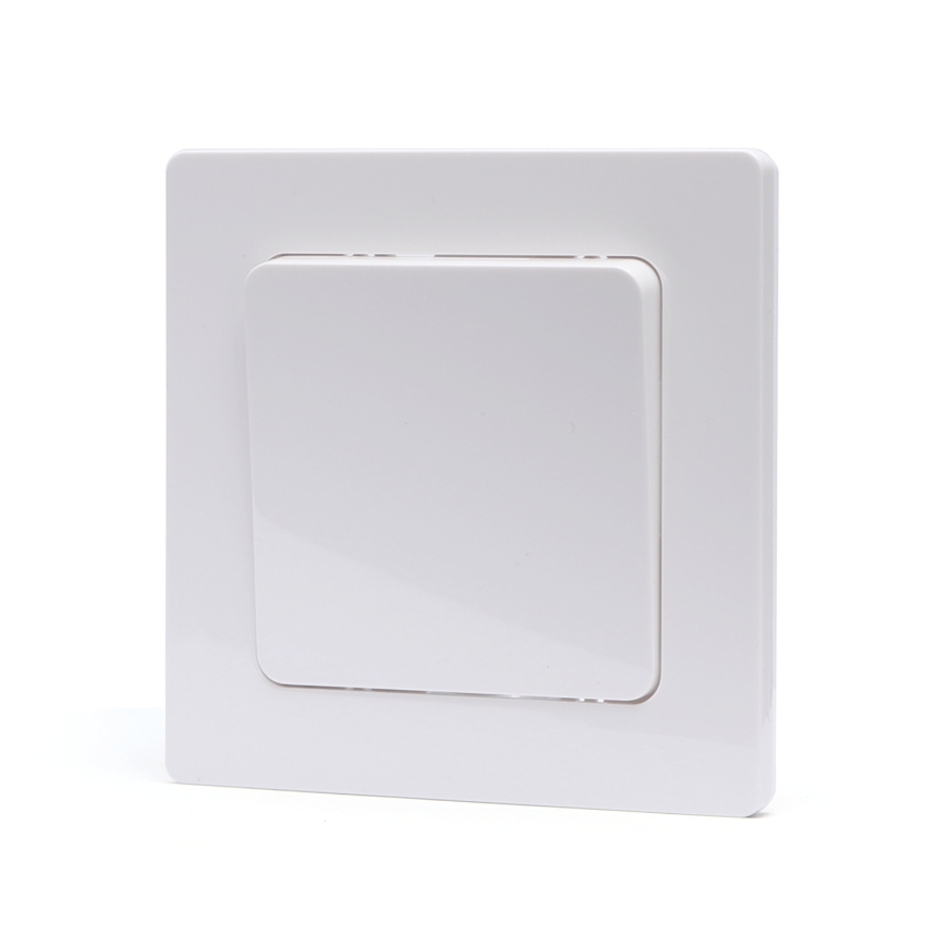 Aigostar - Interruptor simples com moldura č. 1 branco