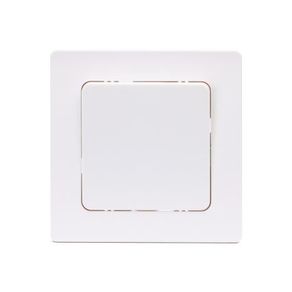 Aigostar - Interruptor simples com moldura č. 1 branco