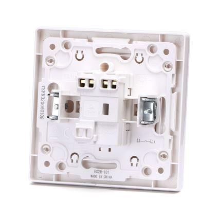 Aigostar - Interruptor simples com moldura č. 1 branco