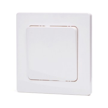 Aigostar - Interruptor simples com moldura č. 6 branco