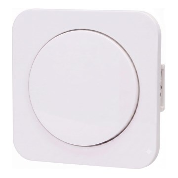 Aigostar - Interruptor simples com moldura n.º 1, branco