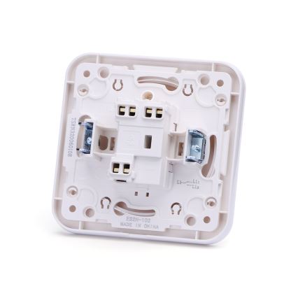 Aigostar - Interruptor simples com moldura n.º 5 branco