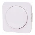 Aigostar - Interruptor simples com moldura n.º 6, branco