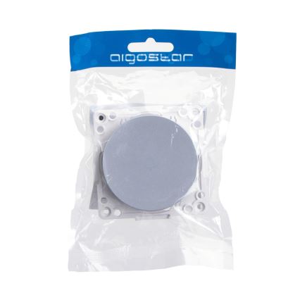 Aigostar - Interruptor simples para campainha sem moldura, prateado