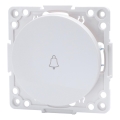 Aigostar - Interruptor simples sem moldura para campainha, branco