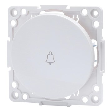 Aigostar - Interruptor simples sem moldura para campainha, branco