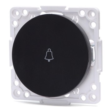 Aigostar - Interruptor simples sem moldura para campainha, preto