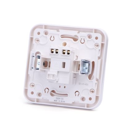 Aigostar - Interruptor unipolar com moldura n.º 1, branco