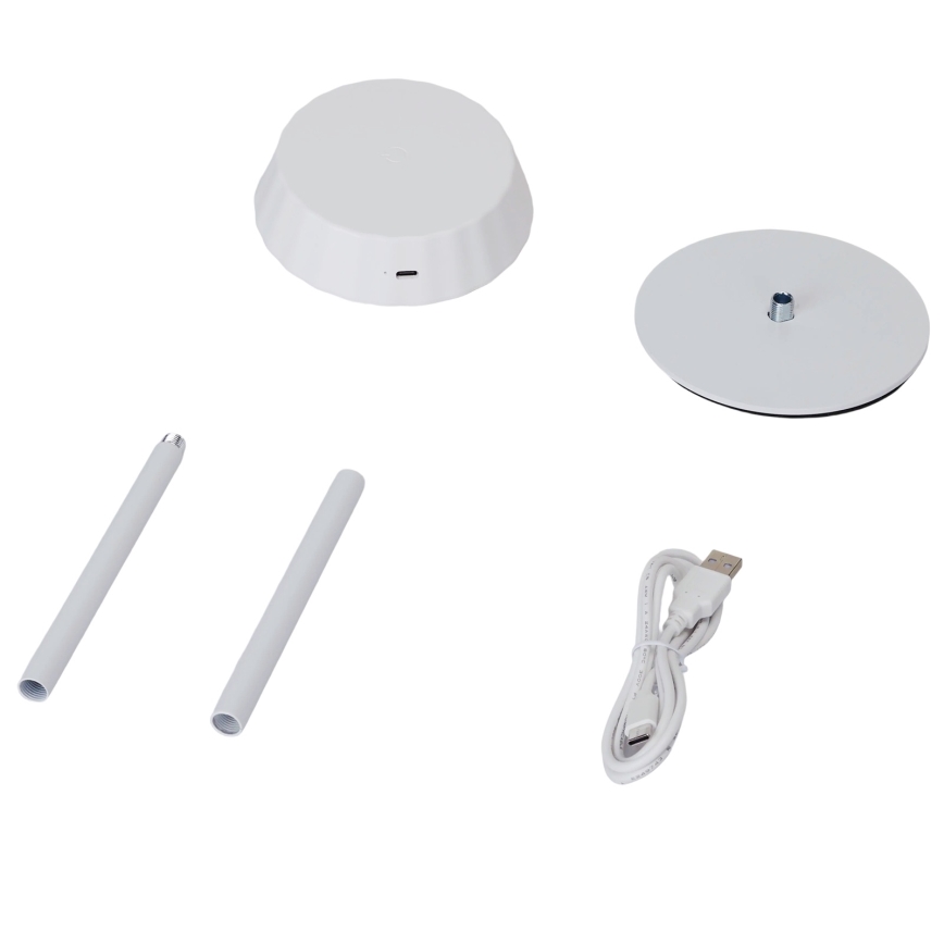 Aigostar - Lâmpada de mesa dimerizável AMBIENT LED/2,4W/5V 3000-6500K branca