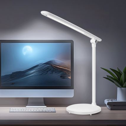 Aigostar - Lâmpada de mesa LED recarregável com toque e dimmer LED/3W/5V 2700/4000/6500K 1800 mAh