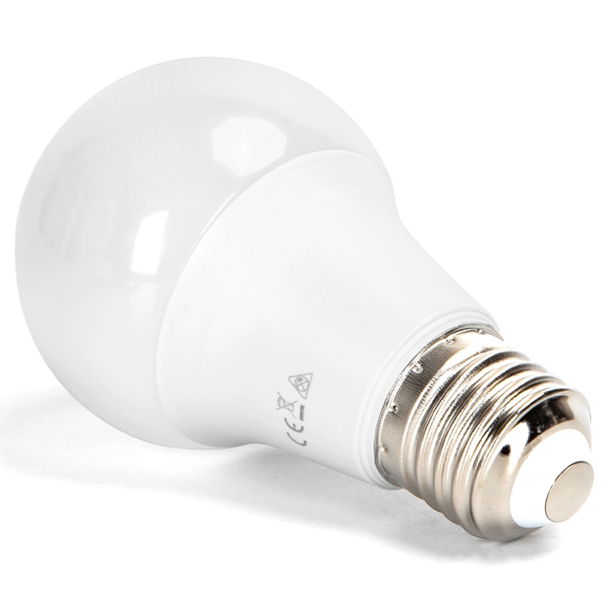 Aigostar - Lâmpada LED RGBW regulável A60 E27/8W/230V 3000K + comando remoto