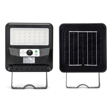 Aigostar - Lâmpada solar de rua LED com sensor LED/50W/3,2V 1000mAh 6500K + controlo remoto