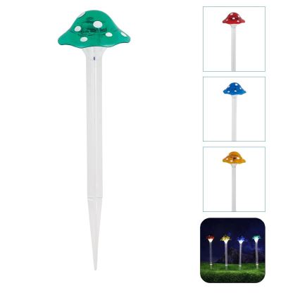 Aigostar - Luminária Solar LED LED/0,006W/1,2V 100 mAh 2700K IP44 verde