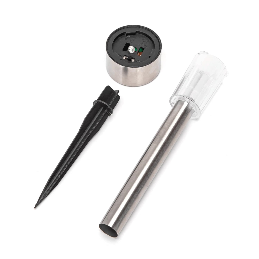 Aigostar - Lâmpada Solar LED LED/0,006W/1,2V 29,5 cm 40 mAh cromo fosco 6500K IP44