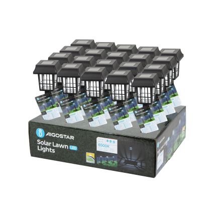 Aigostar - Lâmpada Solar LED LED/0,006W/1,2V 40mAh 6500K IP44 32 cm