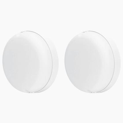 Aigostar - Luminária Solar LED 2xLED/35W/12V 6000 mAh 6500K diâmetro 16,8 cm + controlo remoto