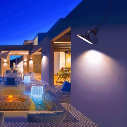 Aigostar - Luminária Solar LED com sensor LED/3,2V 3000K/4000K/6500K IP65 5000 mAh com controlo remoto