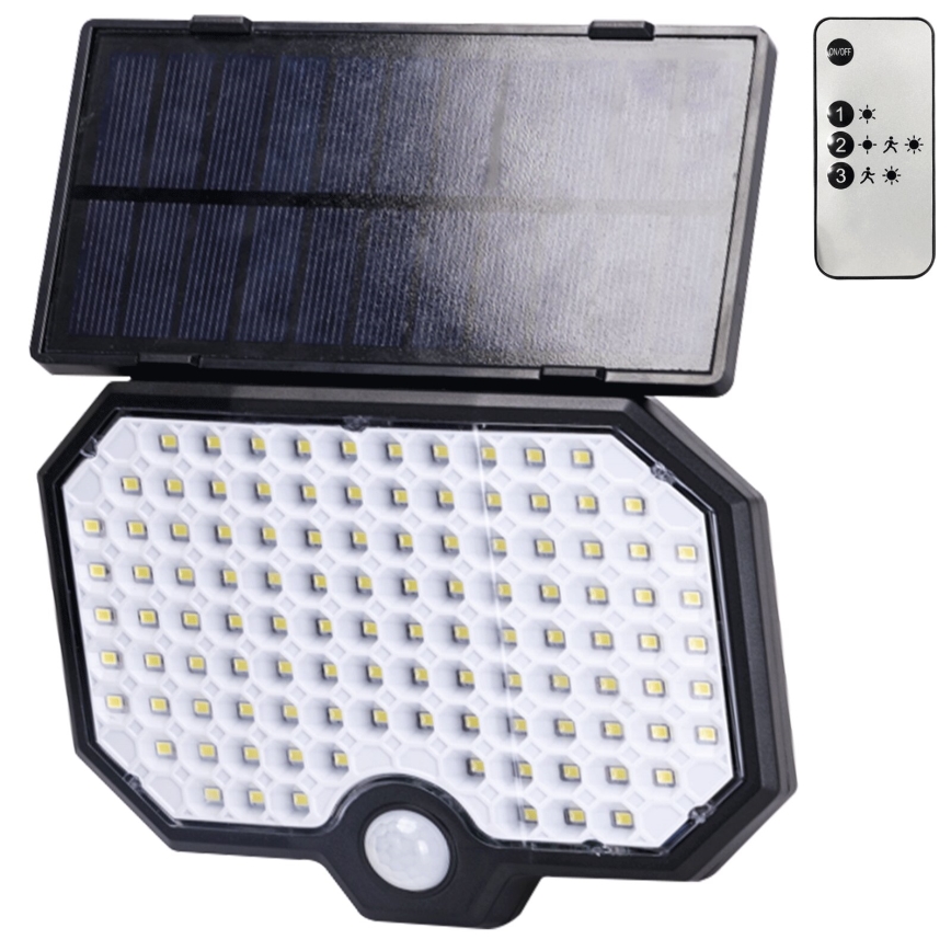 Aigostar - Luminária Solar LED com sensor de movimento LED/2,4W/3,7V 1800 mAh IP65