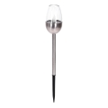 Aigostar - Lâmpada Solar LED LED/0,006W/1,2V 38,2cm cromo fosco 2700K IP44 40 mAh