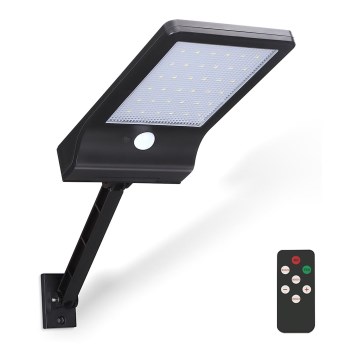 Aigostar - Lâmpada solar LED regulável com sensor LED/2,3W/5,5V IP65 1800 mAh + controlo remoto