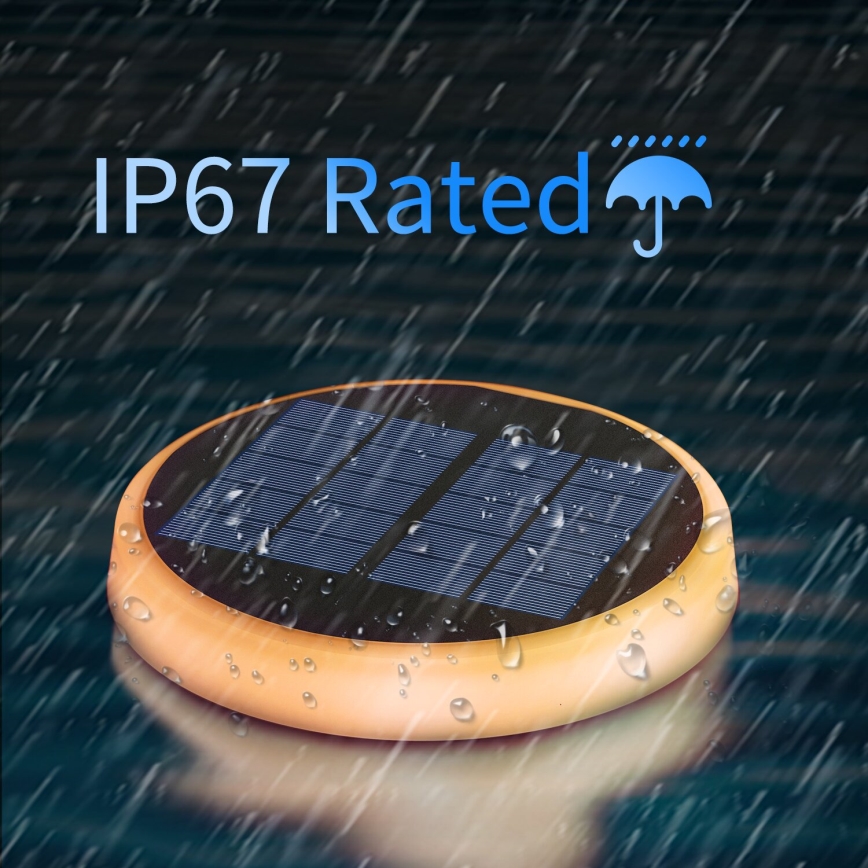 Aigostar - Luminária Solar LED RGBIC LED/0,6W/3,7V IP65 2000 mAh