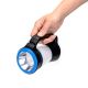 Aigostar - Lanterna de campismo LED regulável 3em1 LED/3xAA preto/azul
