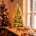 Aigostar - LED Árvore de Natal para exterior 85xLED/8 funções 0,9 m IP44 branco quente