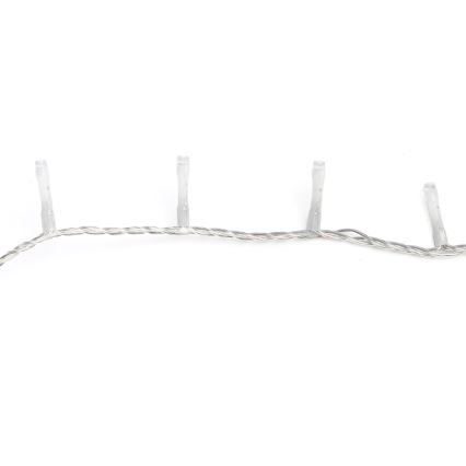 Aigostar - LED Cadeia de luzes de Natal para exterior 200xLED/8 funções 13m IP44 branco quente