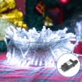 Aigostar - LED Cadeia de luzes de Natal para exterior 200xLED/8 funções 23 m IP44 branco frio