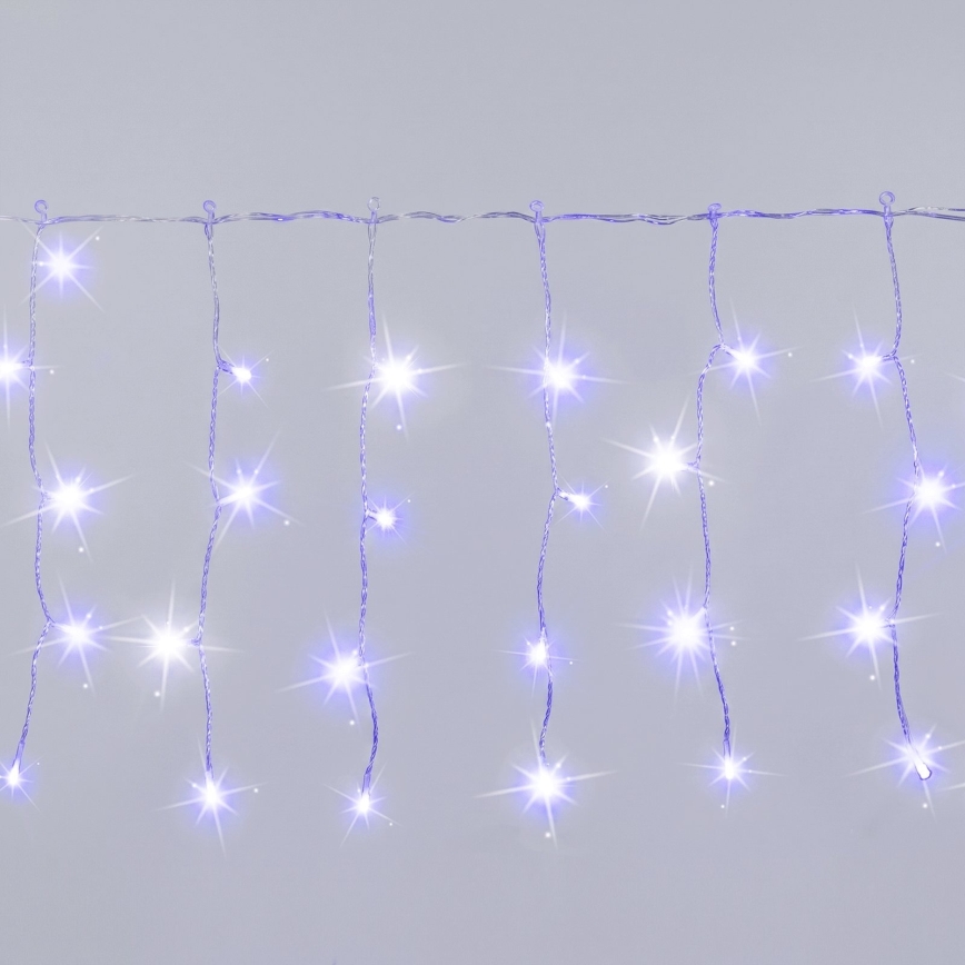 Aigostar - LED Cadeia de luzes de Natal para exterior 200xLED 8x0,4m IP44 azul