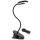 Aigostar - LED Candeeiro de mesa recarregável com regulação com clipe LED/3W/5V preto