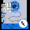 Aigostar - LED Cordão de luzes de Natal para exterior 100xLED 13m IP44 azul