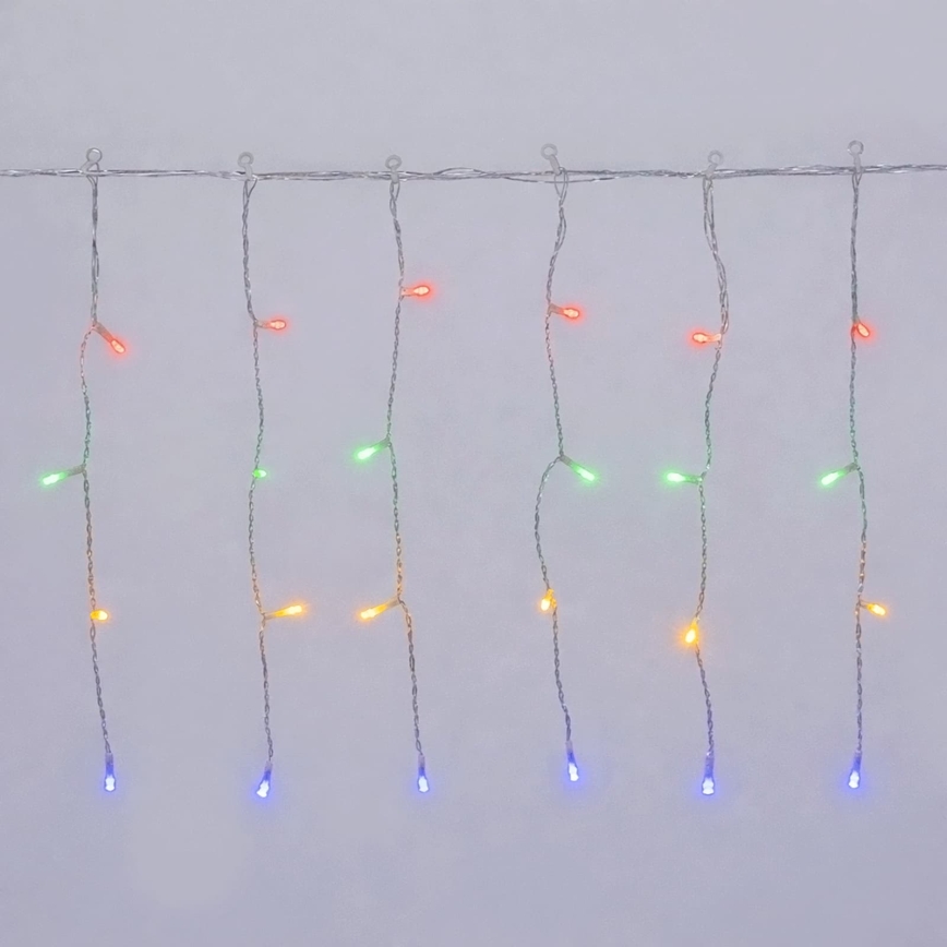 Aigostar-LED Cordão de luzes de Natal para exterior 100xLED/8 funções 3xAA 8x0,4m IP44 multicolorido
