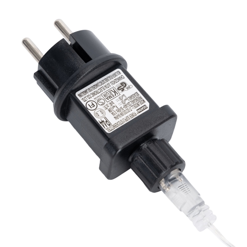 Aigostar - LED Cordão de luzes de Natal para exteriores 200xLED 8x0,6m IP44 branco frio