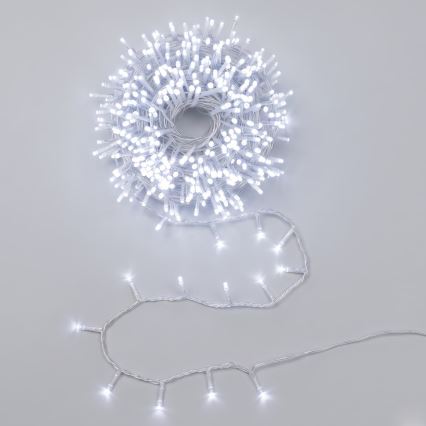 Aigostar - LED Cordão de Natal para exterior 400xLED/8 funções 23 m IP44 branco frio