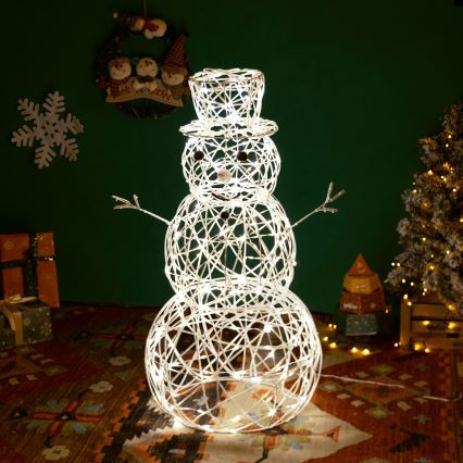 Aigostar - Decoração de Natal LED para Exteriores LED/3,6W/31/230V 2700K 60 cm IP44 Boneco de Neve