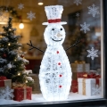 Aigostar - LED Decoração de Natal para exterior 260 LEDs/8 funções 1,2m IP44 boneco de neve branco frio