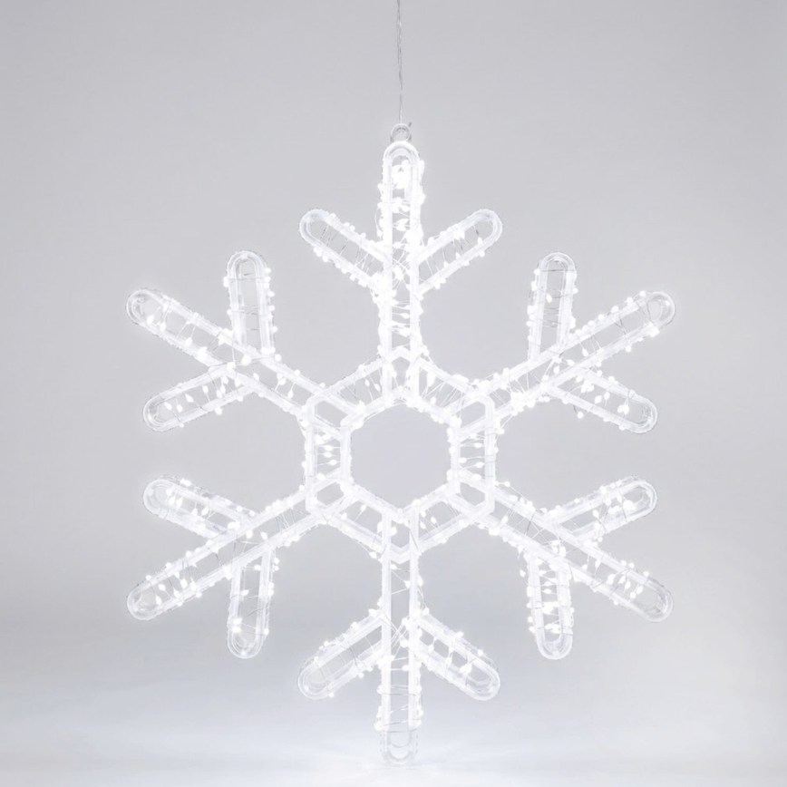 Aigostar - Decoração de Natal LED para exterior 540xLED/6W/230V IP44, branco frio, floco de neve de 43 cm