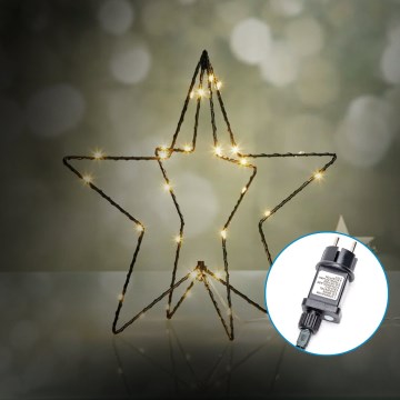 Aigostar-LED Decoração de Natal para exterior LED/3,6W/230V estrela 30cm IP44 branco quente