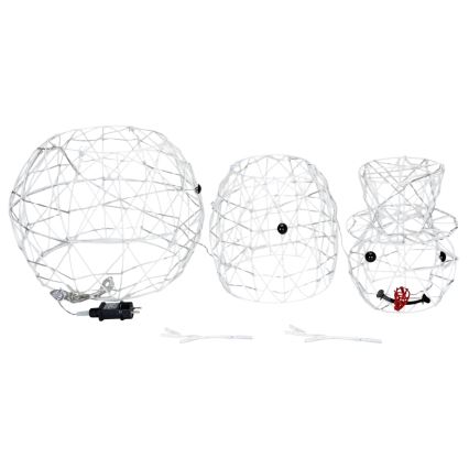 Aigostar - LED Decoração de Natal para exterior LED/3,6W/31/230V 2700K 90 cm IP44 boneco de neve